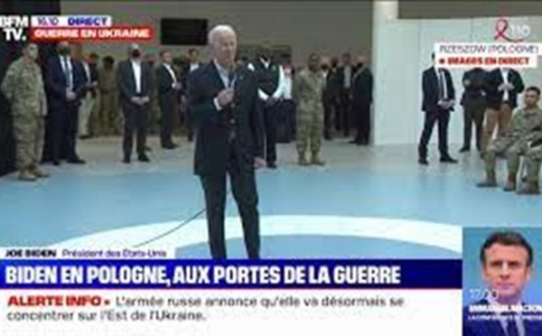 En Pologne, Joe Biden évoque «la bataille entre les démocraties et les autocrates»