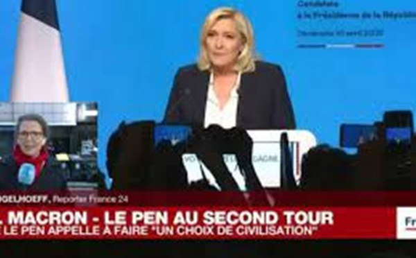 Présidentielle française: Marine Le Pen veut faire du second tour un référendum anti-Macron
