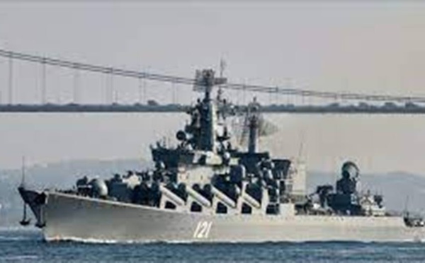 Guerre en Ukraine: un croiseur russe endommagé dans la mer Noire
