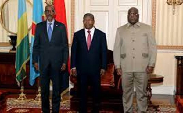 Tshisekedi et Kagame s’accordent sur un cessez-le-feu, selon le président angolais