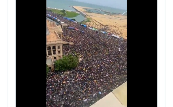 Sri Lanka : le président en fuite, sa résidence prise d'assaut par des manifestants