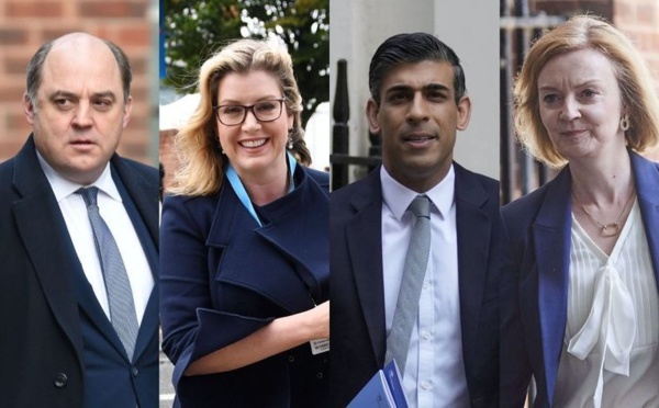 Royaume-Uni: huit candidats officiellement en lice pour devenir le prochain Premier ministre