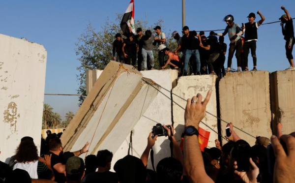 Crise politique en Irak: des manifestants pénètrent dans la zone verte utra-sécurisée