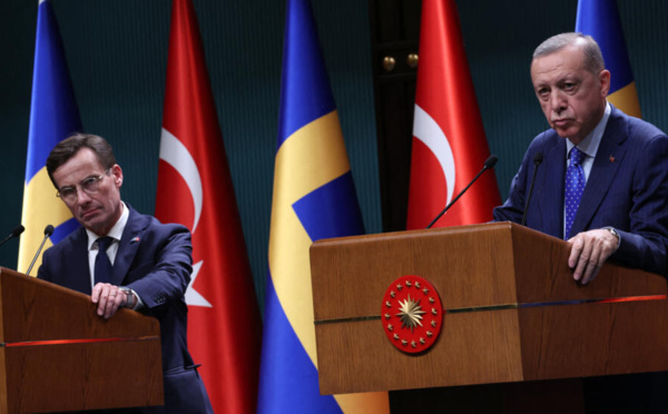 Entrée de la Suède dans l'Otan : Erdogan pose ses conditions et fait pression sur l'UE