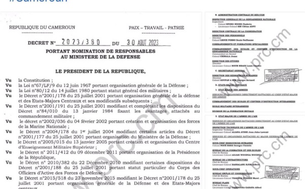 Cameroun : Paul Biya renforce sa sécurité après le coup d’Etat au Gabon ( Document)