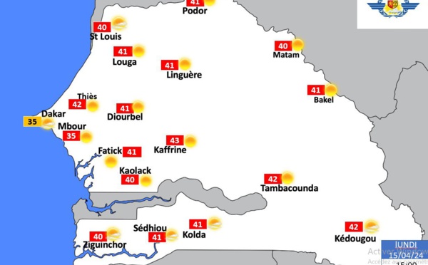 Alerte météo: la chaleur sera fortement marquée à l’intérieur du territoire (Anacim)