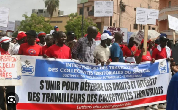 Collectivités territoriales : l’intersyndicale décrète encore cinq (5) jours de grève