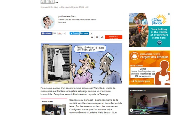Scandaleux : Jeune Afrique caricature Serigne Touba