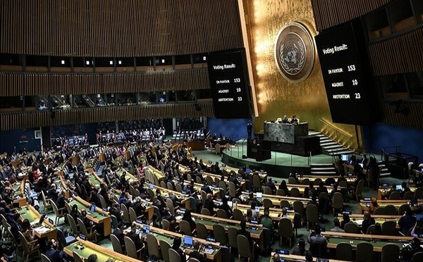 L'Assemblée générale de l'ONU demande un cessez-le-feu immédiat, inconditionnel et permanent à Gaza