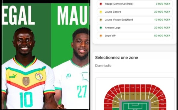 Match Sénégal vs Mauritanie : voici les nouveaux tarifs avec une hausse significative