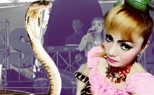 Mordue par un cobra, une chanteuse termine son concert avant de mourir