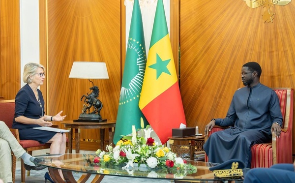 Diplomatie : le Président Bassirou Diomaye Faye reçoit la Directrice Générale d’Air France