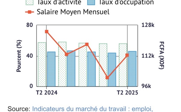 Emplois: 67,5 % d'activité chez les adultes contre seulement 47,9 % chez les jeunes, (ANSD)