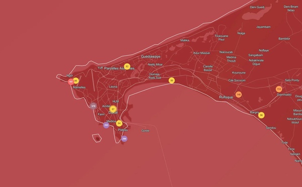 ​Indice de la Qualité de l'Air : Dakar, ville la plus polluée au monde ce jeudi, selon la plateforme IQAir