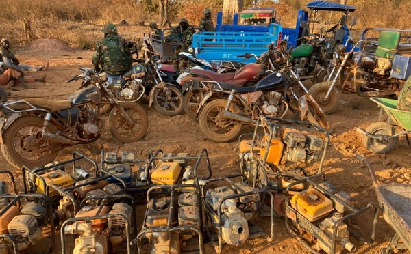 Kédougou : Une drague artisanale détruite par la police des frontières sur les berges de la Falémé