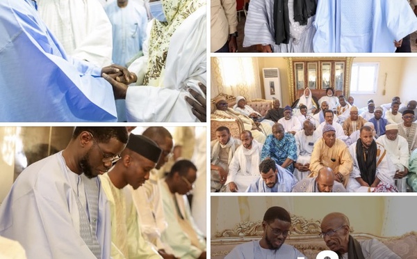Louga et Guéoul : Le chef de l'État chez Thierno Bachir Tall et la famille chérifienne