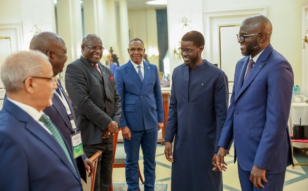 Palais : Bassirou Diomaye Faye a reçu une délégation de la 32e Assemblée régionale Afrique de l'APF 