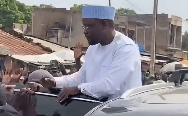 Ousmane Sonko à Bambali : une foule immense sur son passage à Madina Wandifa