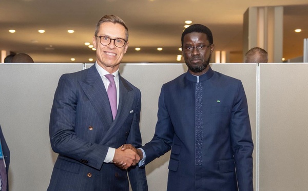 New York : Diomaye et son homologue finlandais «explorent les voies d'un renforcement» de coopération