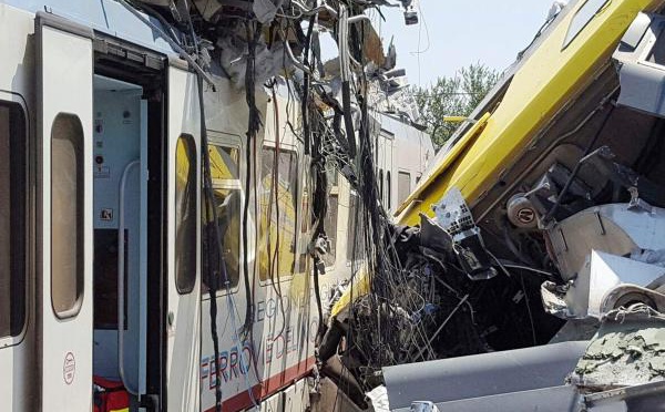 ​Italie-Collision frontale entre deux trains : Bilan 14 morts et 34 blessées (Bilan provisoire)