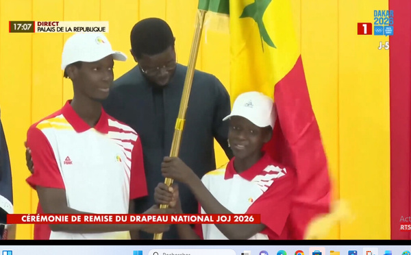 JOJ Dakar 2026 : le Président Bassirou Diomaye Faye passe le drapeau à la Team Sénégal
