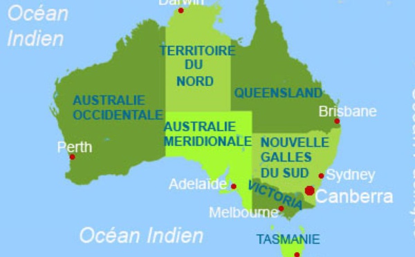 L'Australie n'est plus à la bonne place sur la carte du monde