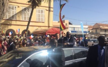 Macky Sall et Emmanuel Macron sont arrivés à saint-Louis