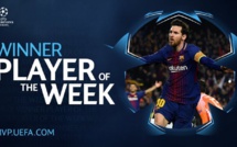 Messi élu joueur de la semaine en Champions league