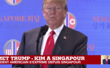 Vidéo: Revivez le Discours de Donald Trump après le sommet Trump-Kim à Singapour