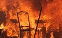 Incendie dans une usine de transformation  de poulpe à Bel air