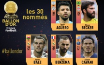 #Ballon d'Or : la liste des 30 nommés en direct