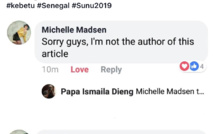 Coup de Tonnerre : la journaliste Michelle Madsen affirme ne pas être l’auteure de l’article sur Sonko et Tullow Oil