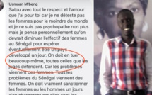 Appel à "tuer les femmes sur Facebook": Ousmane Mbengue échappe à la prison