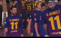 Barça vs Getafe : les joueurs en maillot floqué Ousmane Dembélé pour soutenir le Français