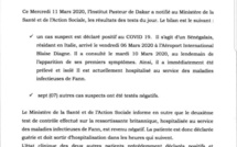 (Document)-Sénégalais testé positif au covid-19 à Touba : les précisions du ministère de la Santé