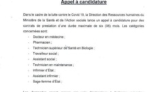 Covid-19 : le ministre de la Santé lance un recrutement massif