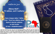 Ramadan -Nafila 26ème NUIT :10 rakkas, soit 5 sallama pour des "récompenses égales à celles de celui qui aurait prié toute sa vie"