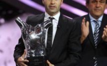 UEFA: Iniesta sacré meilleur joueur devant Messi et Ronaldo