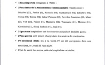 Covid-19 : situation des 27 cas communautaires de ce vendredi