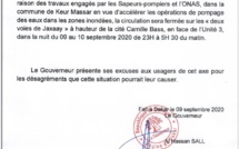 Opérations de pompages des eaux dans les zones inondées : « les deux voies de Jaxaay fermées », annonce le Gouverneur de Dakar