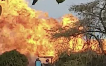 L'Usine de Gaz de Gadiaga prend feu: l'incendie s'est propagé dans le village (Vidéo)