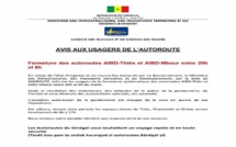 Couvre-feu : les axes Aibd-Thiès et Aibd-Mbour fermés entre 20 heures et 6 heures du matin (Document)