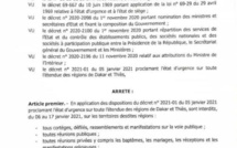 #Covid_19sn: Interdiction des rassemblements pour 11 jours dans les lieux privés et publics (document)