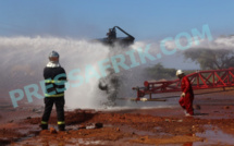 Incendie du puits de gaz à Gadiaga: des travaux complexes d’extinction toujours en cours
