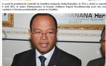 A Madagascar, le TGV a choisi Edgard Razafindravahy comme chef de file pour la présidentielle
