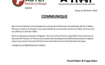 Pastef Dakar et Frapp se joignent au mouvement Y'en a Marre pour manifester le 5 mars