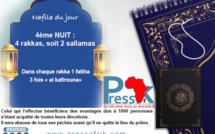 Ramadan-Nafila de la 4ème NUIT : 4 Rakkas pour être "absous de tous ses péchés avant qu’il ne quitte le lieu du prière"