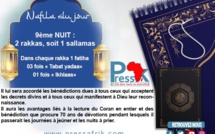Ramadan-Nafila de la 9ème NUIT : 2 Rakkas pour " les avantages liés à la lecture du Coran en entier"