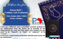 Ramadan-Nafila de la 21ème NUIT :  4 rakkas pour être "aussi propre (en péché) que le jour de sa naissance"