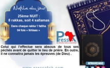 Ramadan-Nafila de la 25 ème NUIT : 8 rakkas pour être "absous de tous ses péchés avant de quitter le lieu de prière"